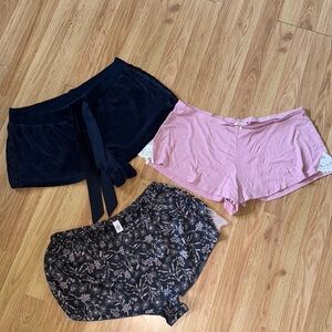 😍VS! Women's Intimates & Sleepwear Shorts Set - Black, Pink, Floral